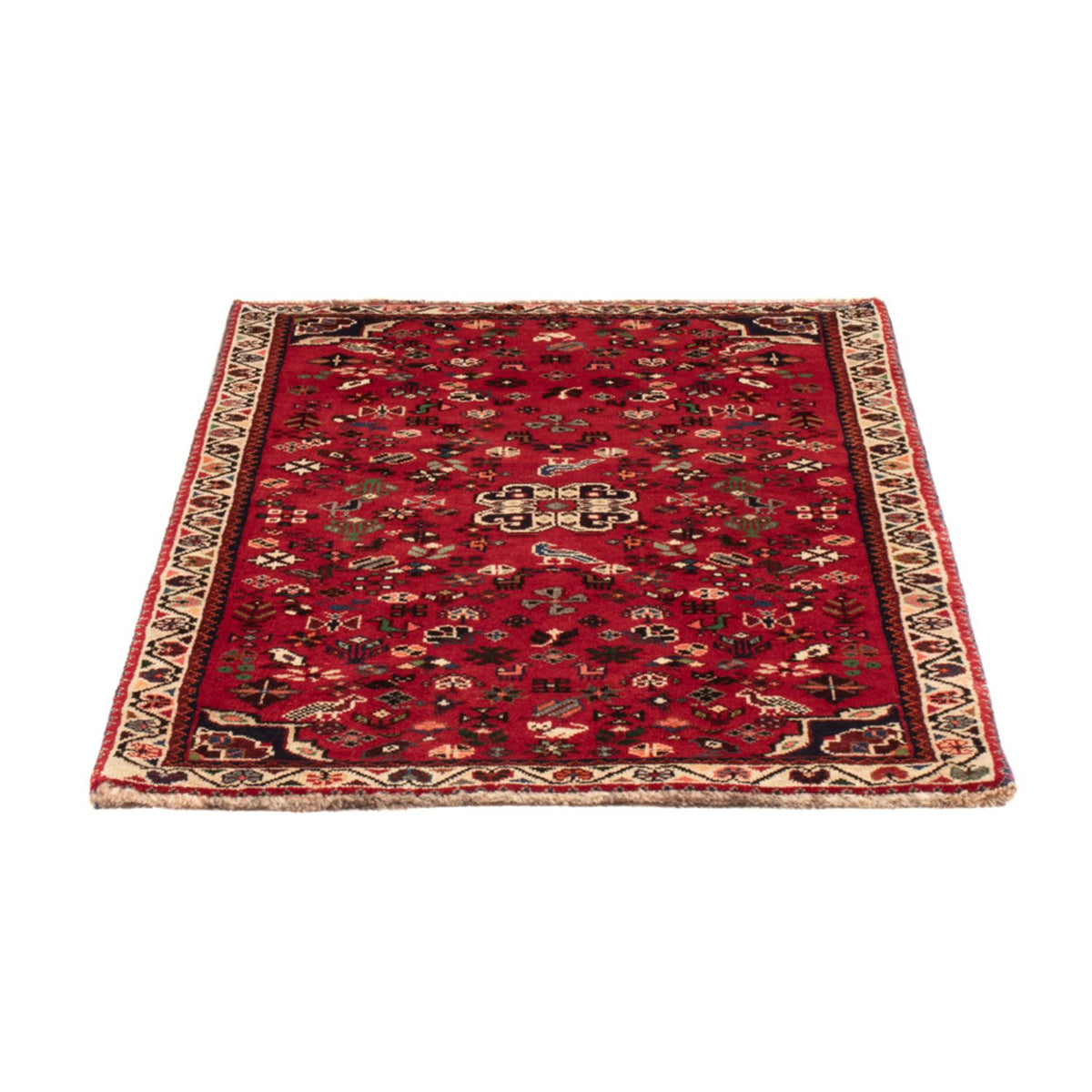 Tapis persan - Nomadic - 109 x 73 cm - rouge foncé