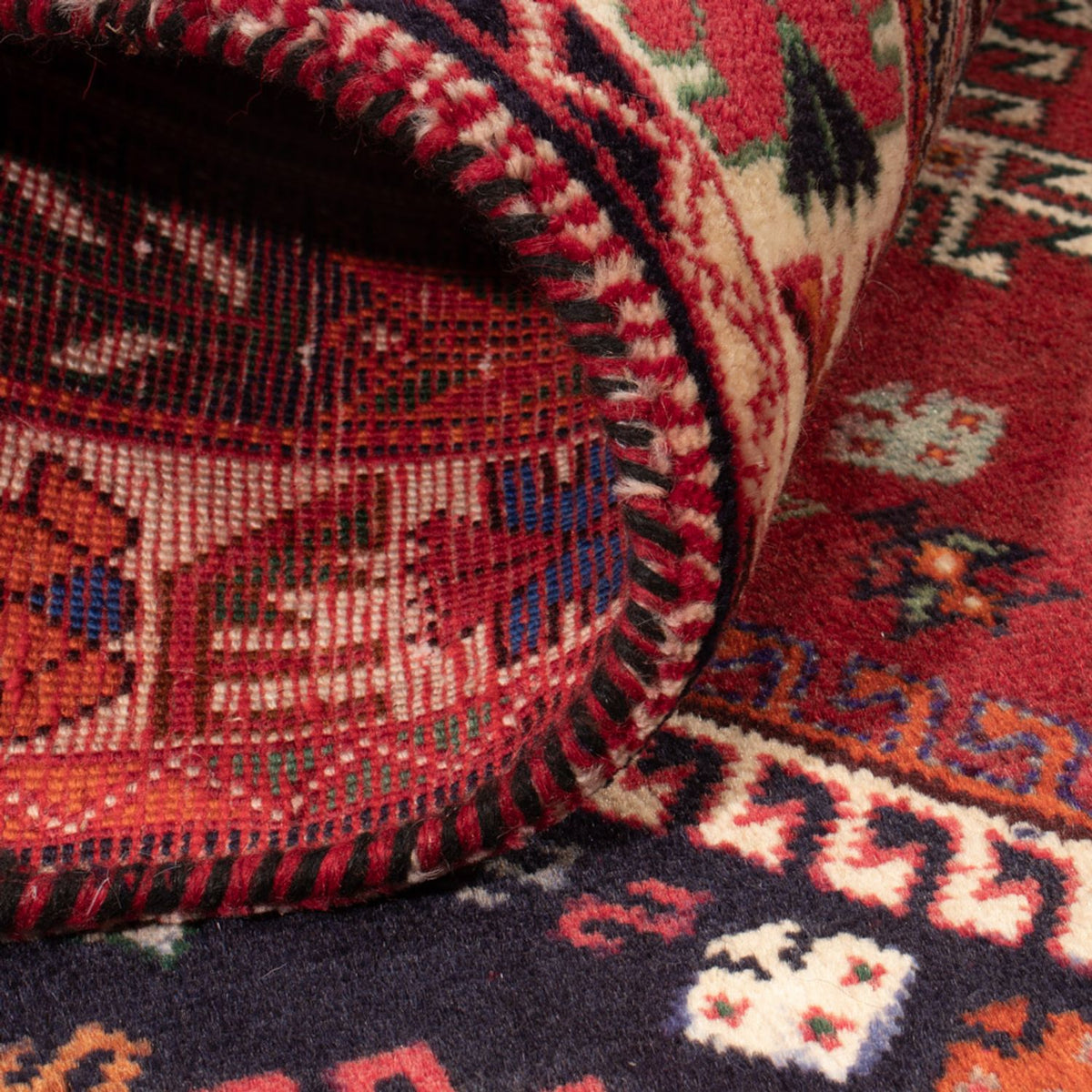 Tapis persan - Nomadic - 158 x 116 cm - terracotta