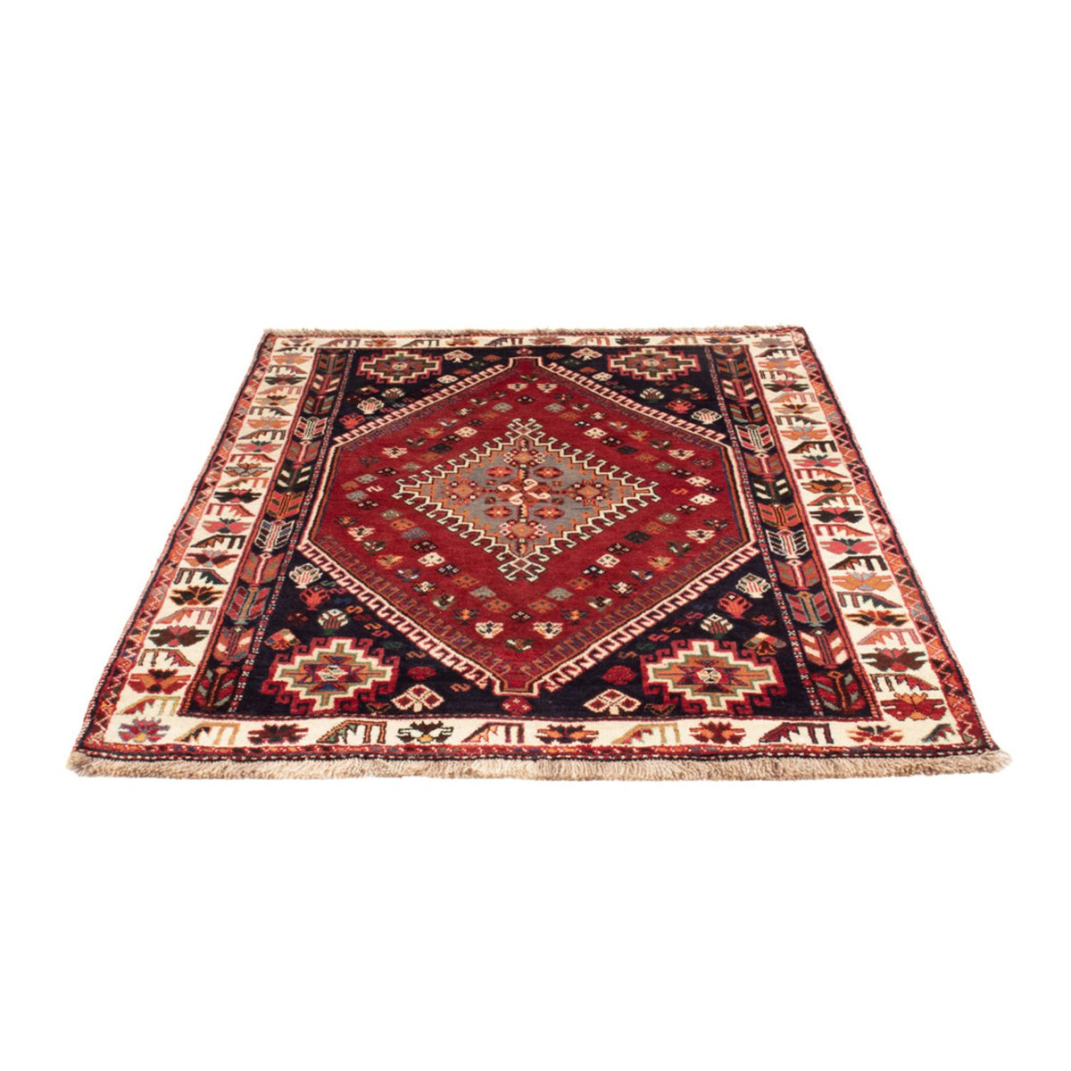Tapis persan - Nomadic - 158 x 116 cm - terracotta