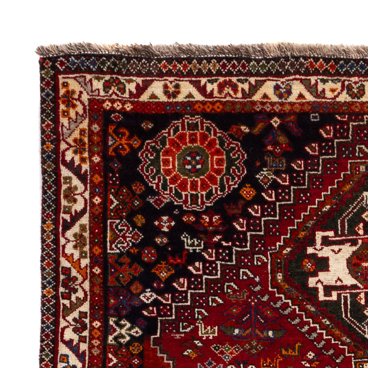 Tapis persan - Nomadic - 156 x 110 cm - rouge foncé
