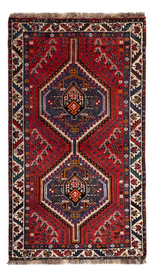 Tapis persan - Nomadic - 142 x 79 cm - rouge foncé
