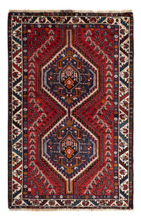 Tapis persan - Nomadic - 133 x 84 cm - rouge foncé