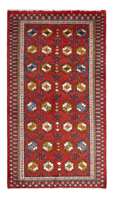 Tapis persan - Nomadic - 123 x 65 cm - rouge