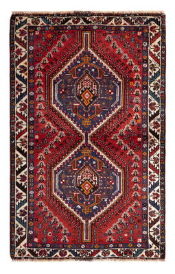 Tapis persan - Nomadic - 137 x 85 cm - rouge foncé