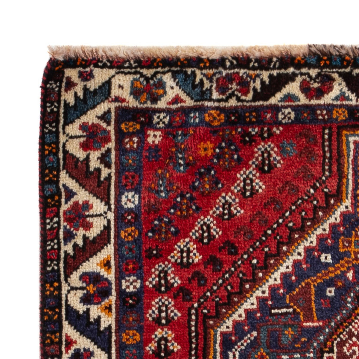 Tapis persan - Nomadic - 137 x 85 cm - rouge foncé