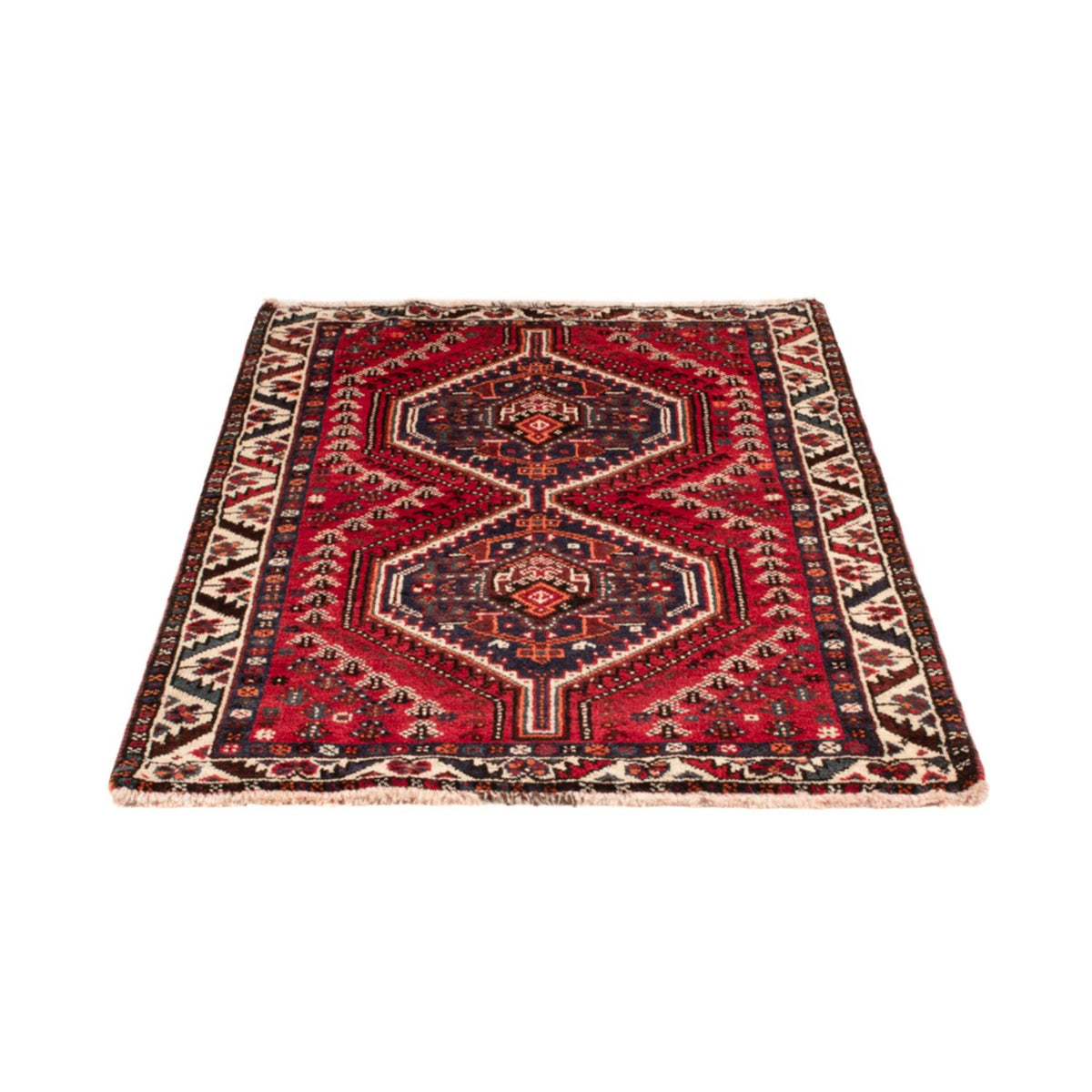 Tapis persan - Nomadic - 137 x 85 cm - rouge foncé