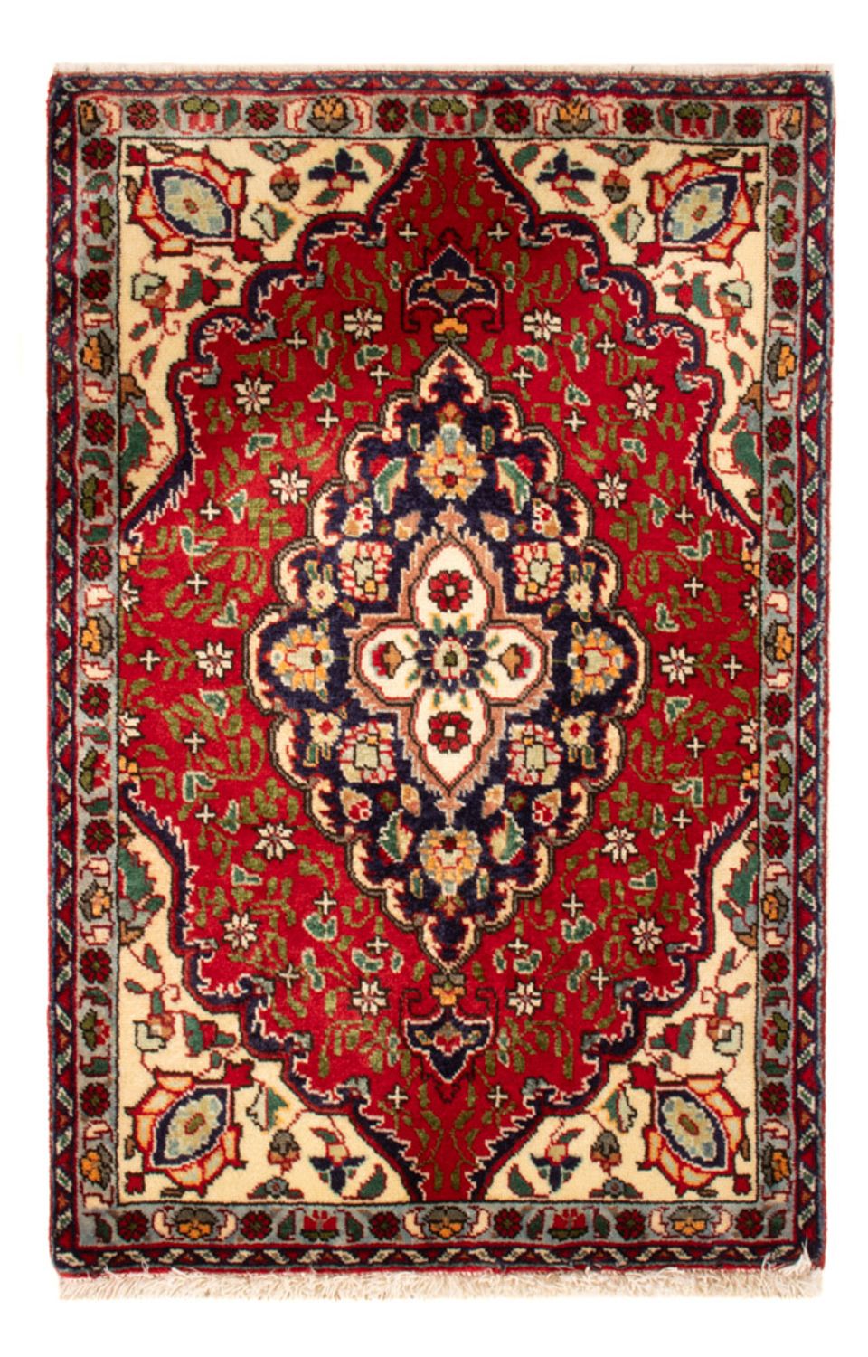 Tapis persan - Tabriz - 86 x 56 cm - rouge