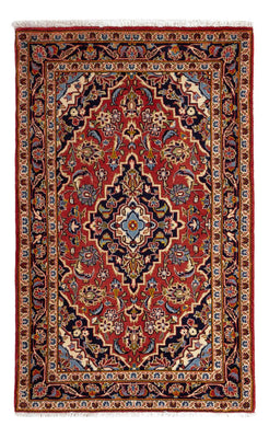 Tapis persan - Keshan - 111 x 69 cm - gris foncé