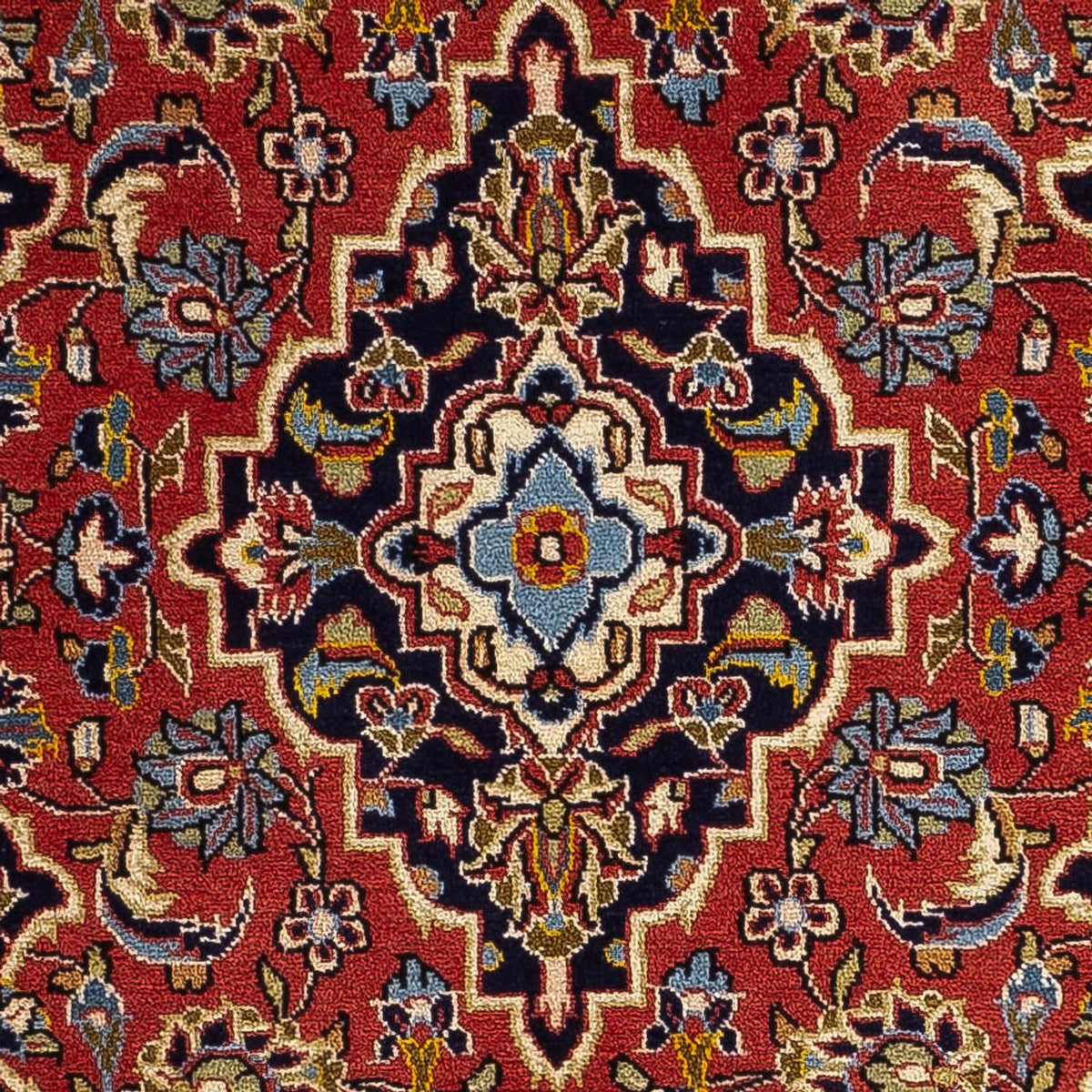 Tapis persan - Keshan - 111 x 69 cm - gris foncé