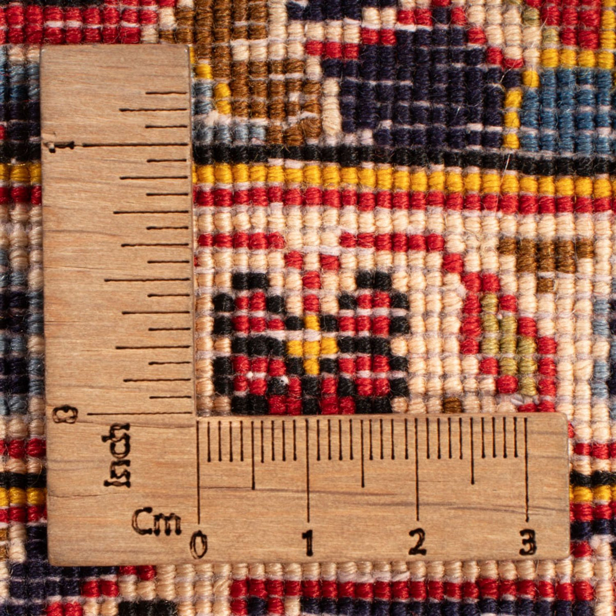 Tapis persan - Keshan - 111 x 69 cm - gris foncé