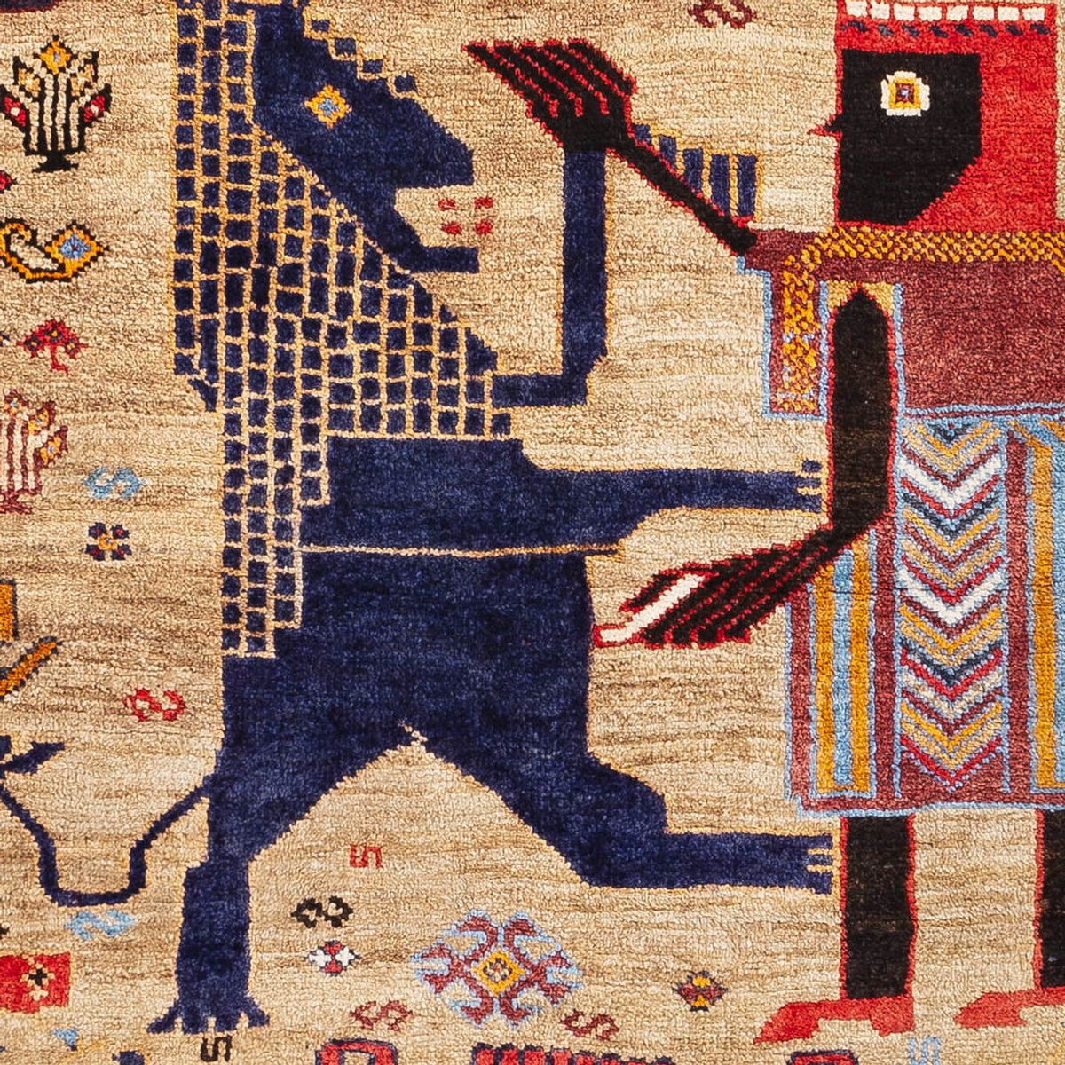 Tapis persan - Nomadic - 157 x 113 cm - multicolore