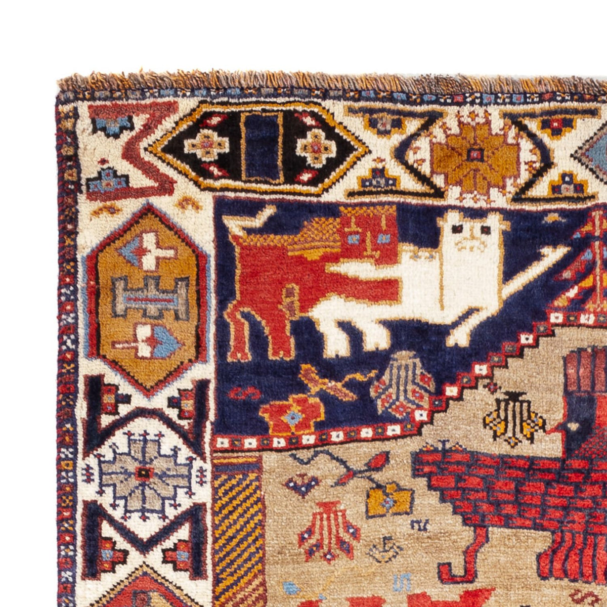 Tapis persan - Nomadic - 157 x 113 cm - multicolore