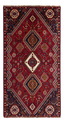 Tapis persan - Nomadic - 256 x 141 cm - rouge foncé