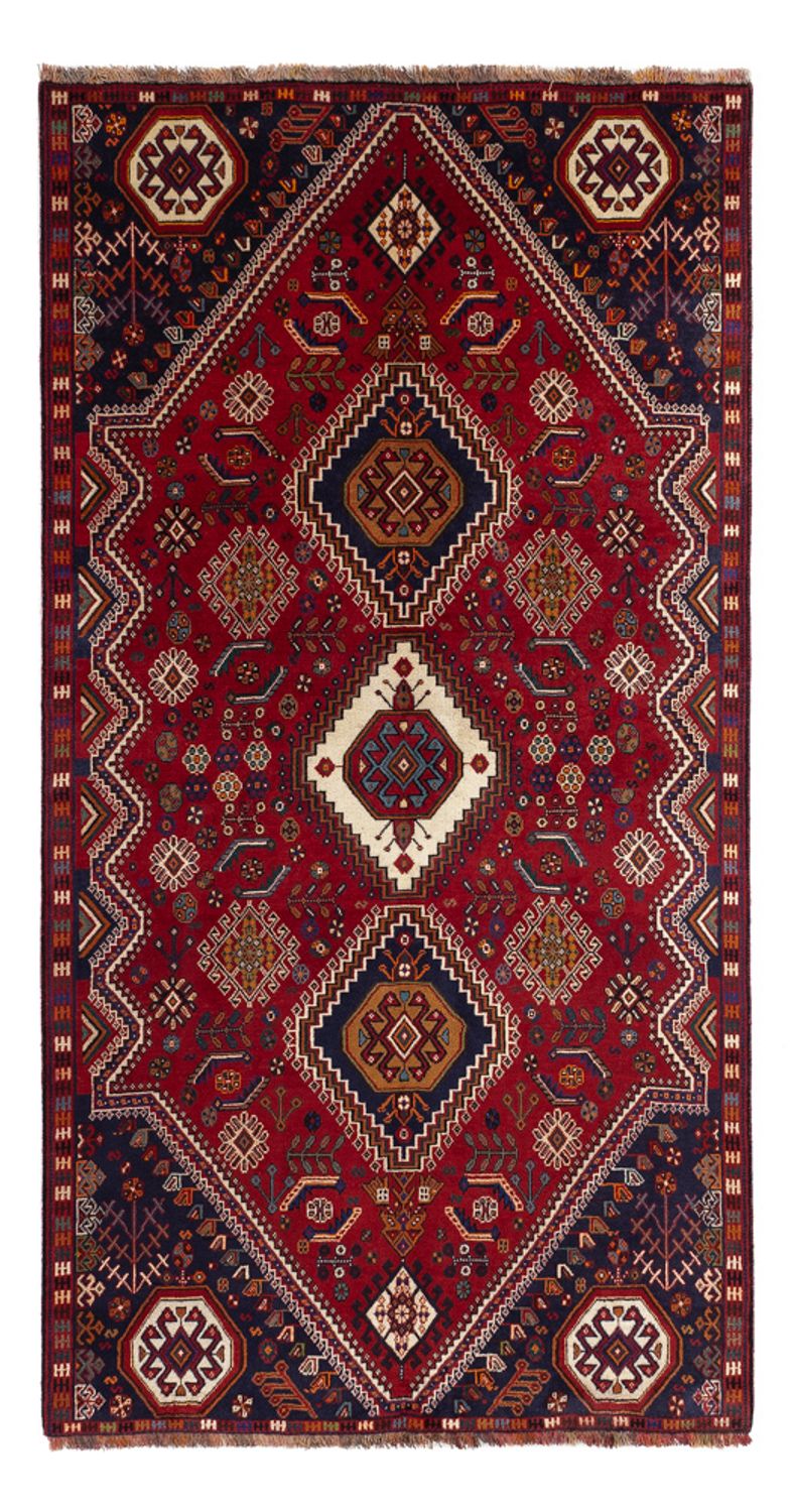 Tapis persan - Nomadic - 256 x 141 cm - rouge foncé