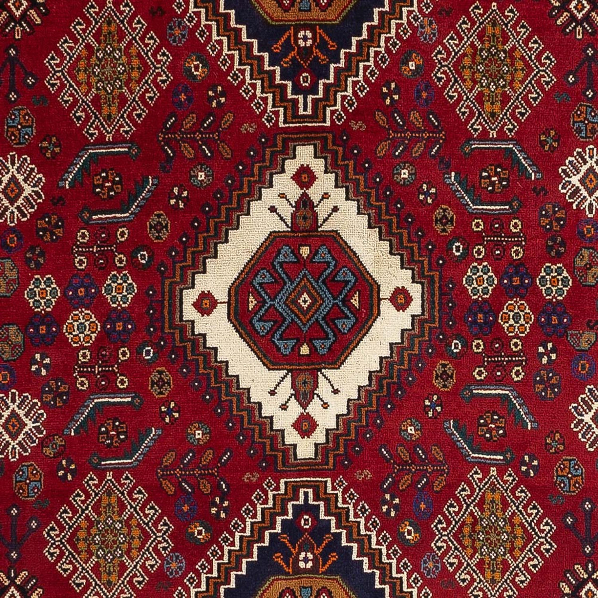 Tapis persan - Nomadic - 256 x 141 cm - rouge foncé