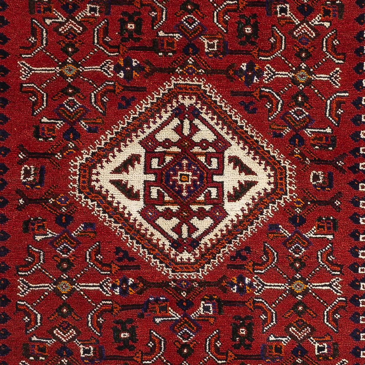 Tapis persan - Nomadic - 252 x 155 cm - rouge foncé