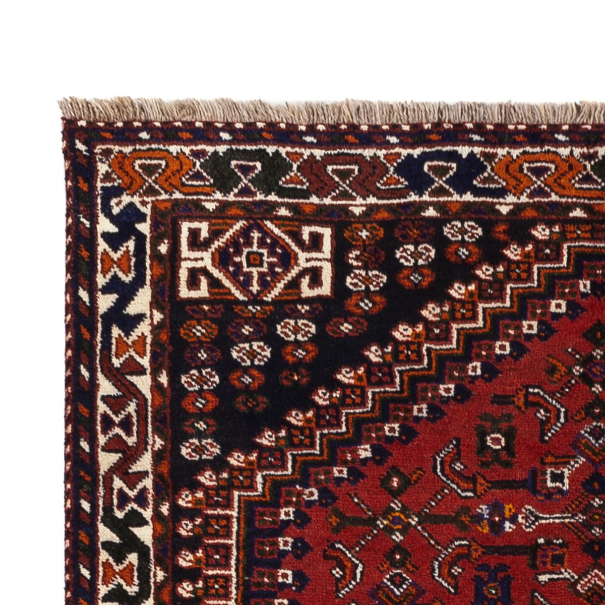 Tapis persan - Nomadic - 252 x 155 cm - rouge foncé