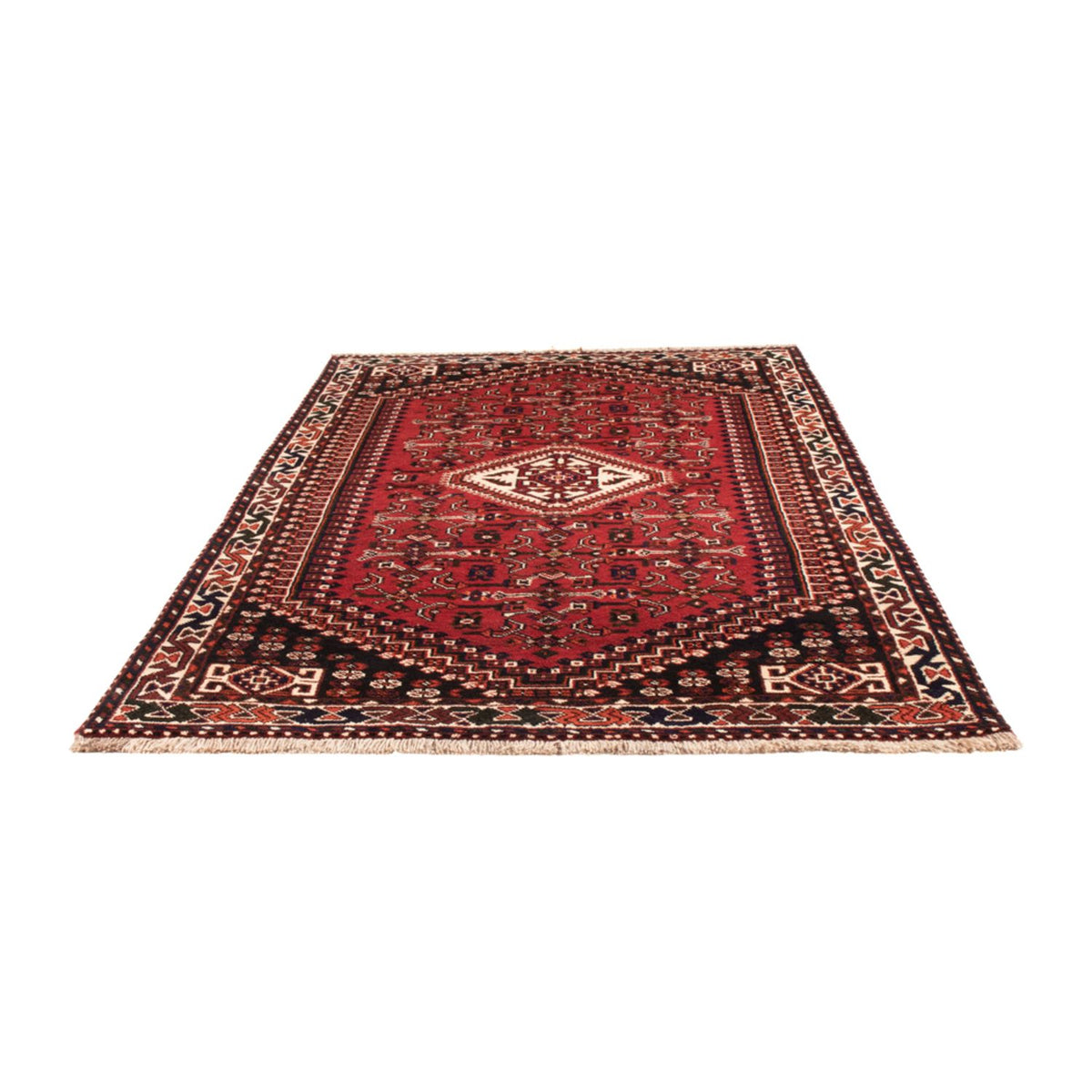 Tapis persan - Nomadic - 252 x 155 cm - rouge foncé
