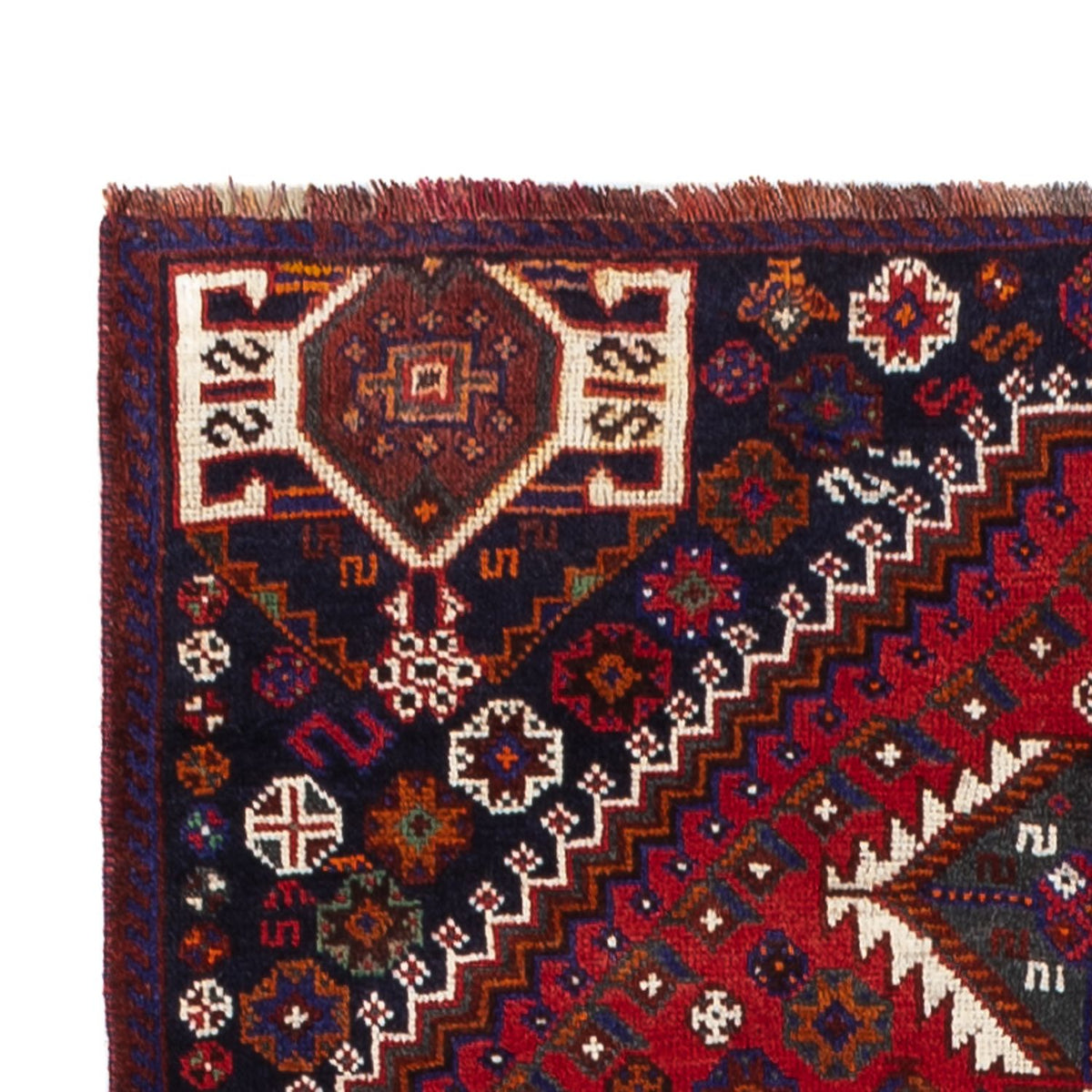 Tapis persan - Nomadic - 226 x 129 cm - rouge