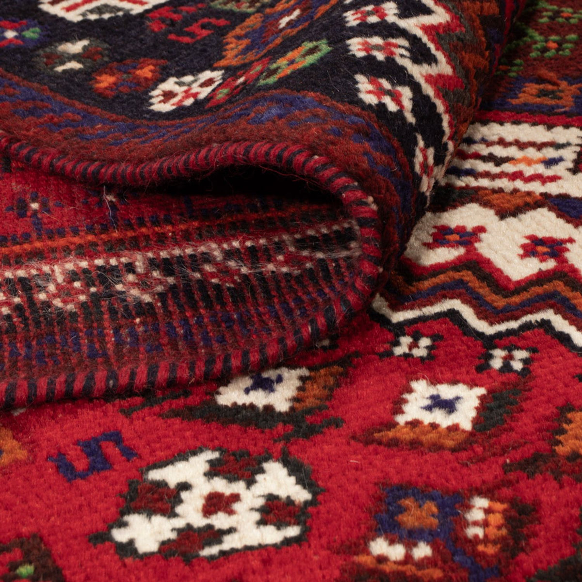 Tapis persan - Nomadic - 226 x 129 cm - rouge