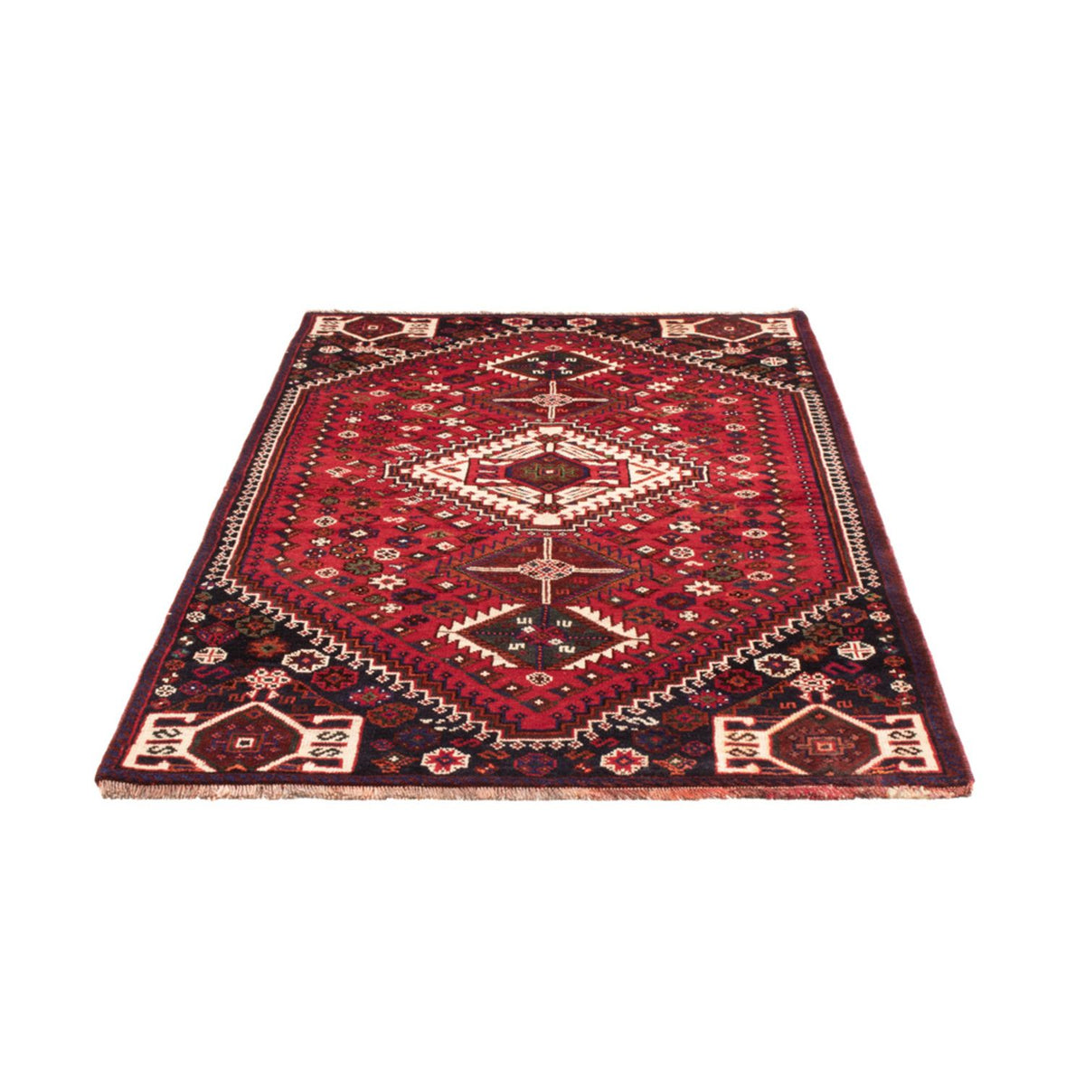 Tapis persan - Nomadic - 226 x 129 cm - rouge