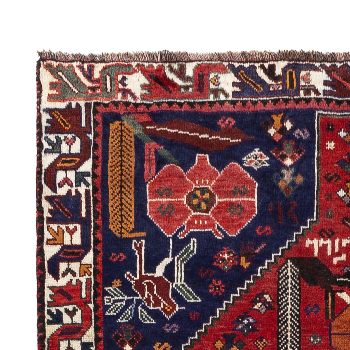 Tapis persan - Nomadic - 245 x 156 cm - rouge