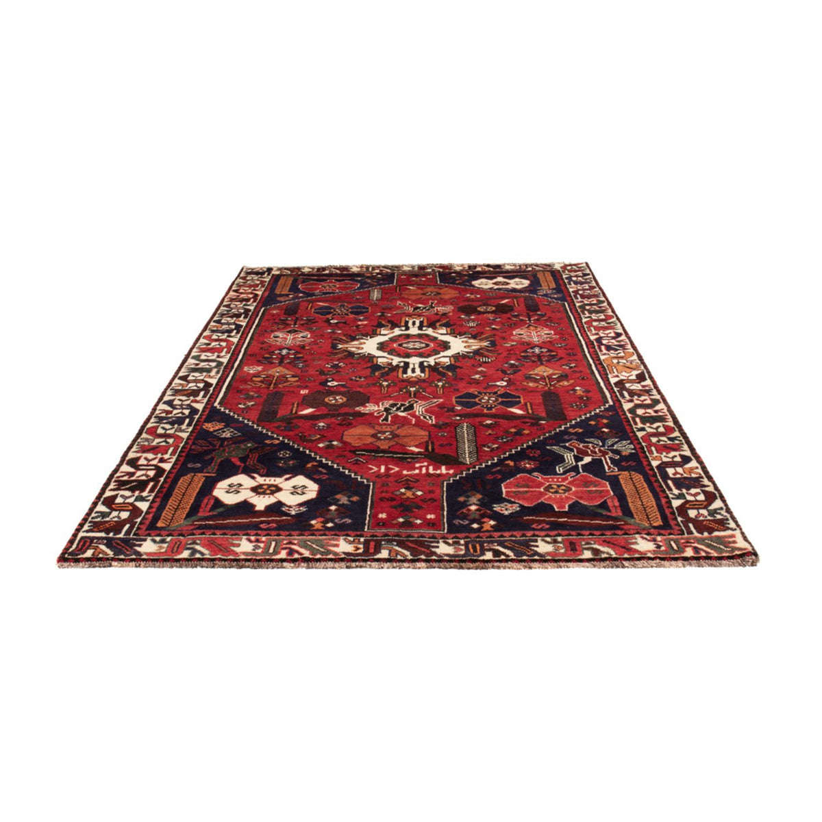 Tapis persan - Nomadic - 245 x 156 cm - rouge