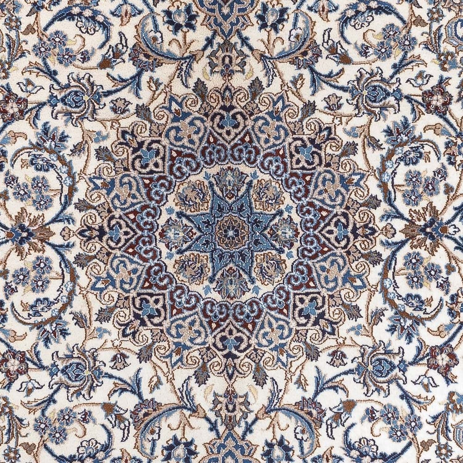 Tapis persan - Nain - 296 x 196 cm - crème
