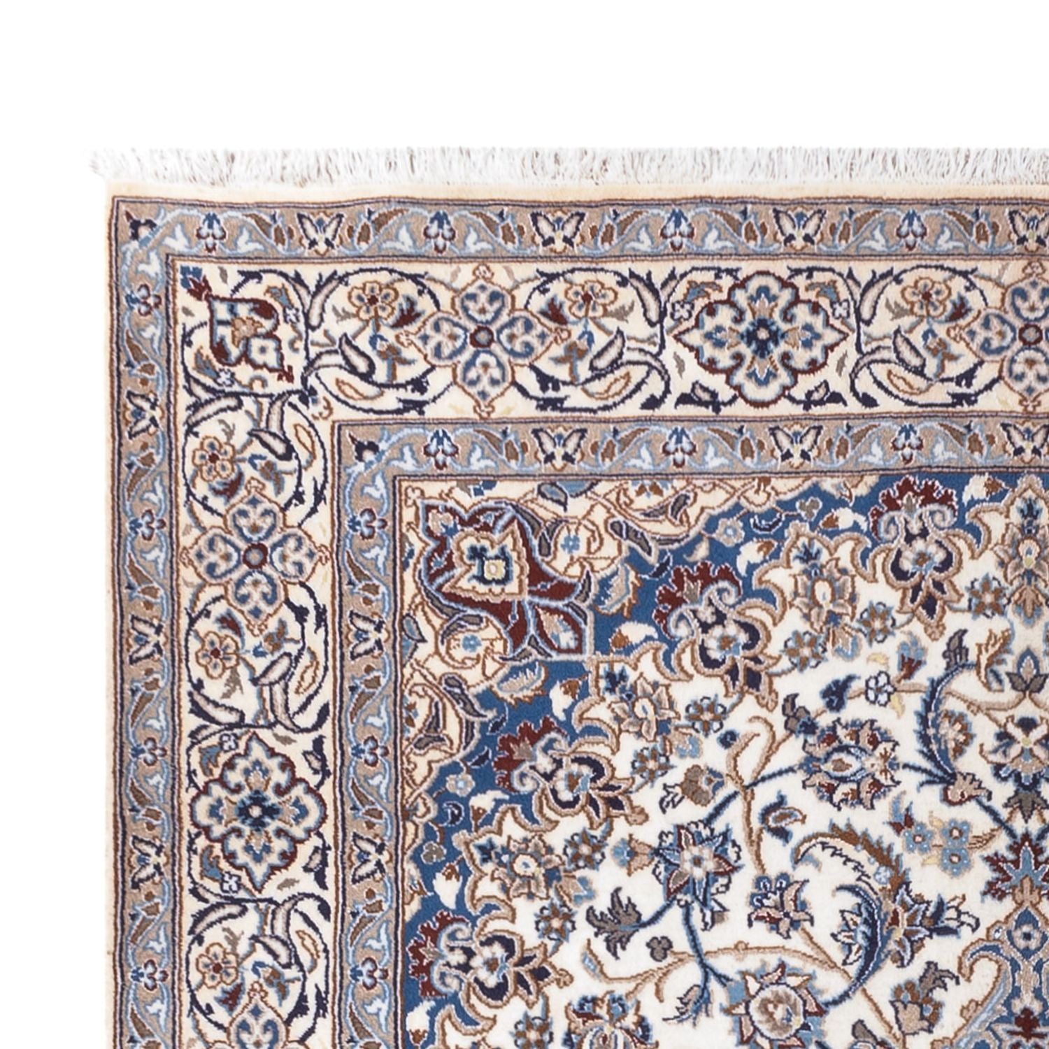 Tapis persan - Nain - 296 x 196 cm - crème
