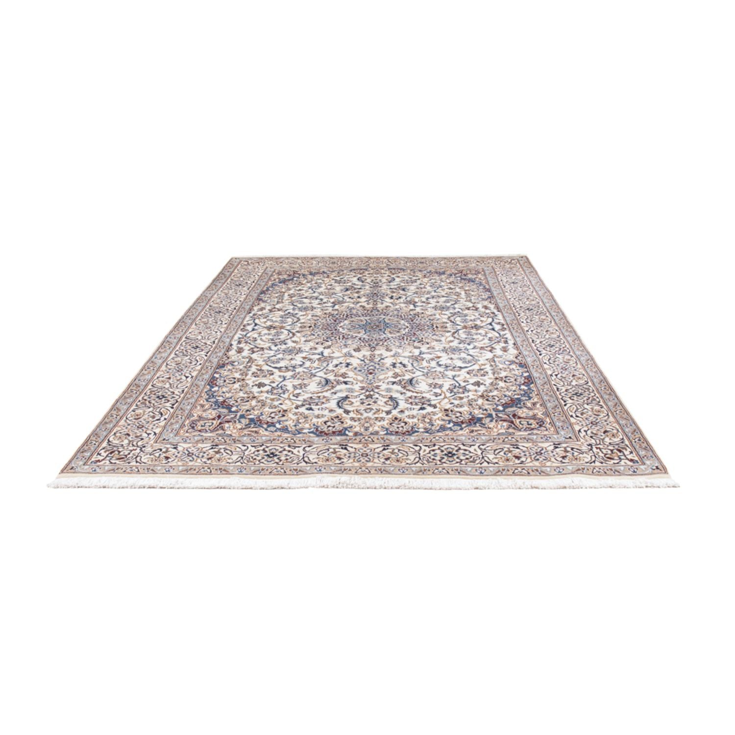 Tapis persan - Nain - 296 x 196 cm - crème