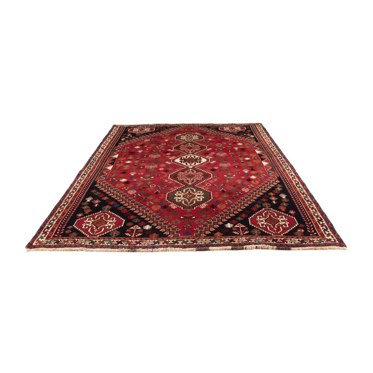 Tapis persan - Nomadic - 294 x 190 cm - rouge