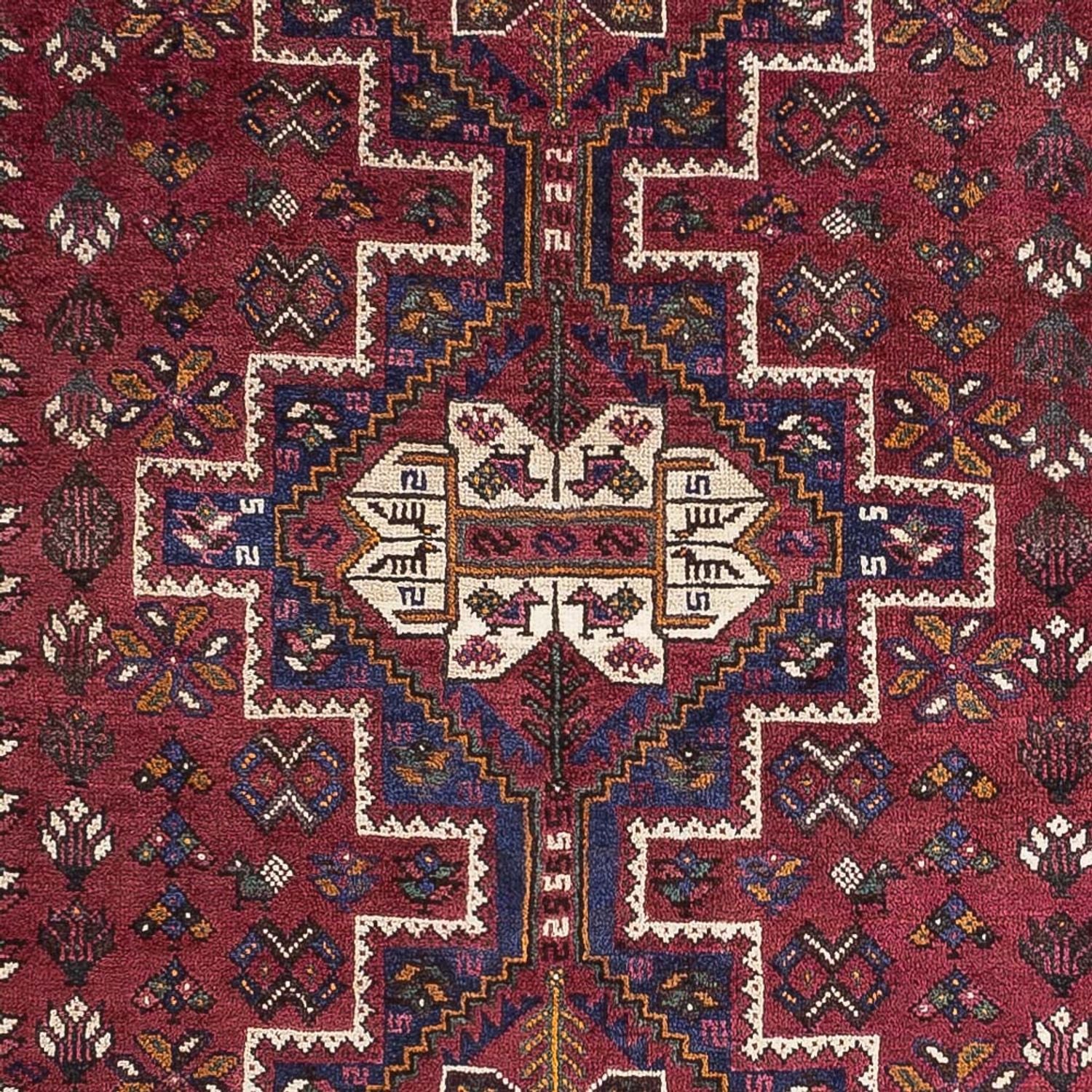 Tapis persan - Nomadic - 254 x 180 cm - rouge foncé