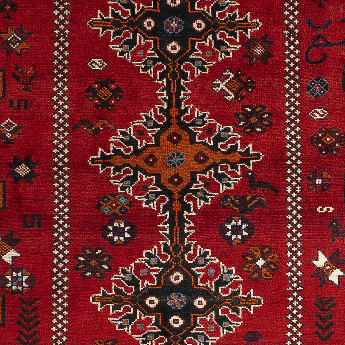Tapis persan - Nomadic - 257 x 162 cm - rouge