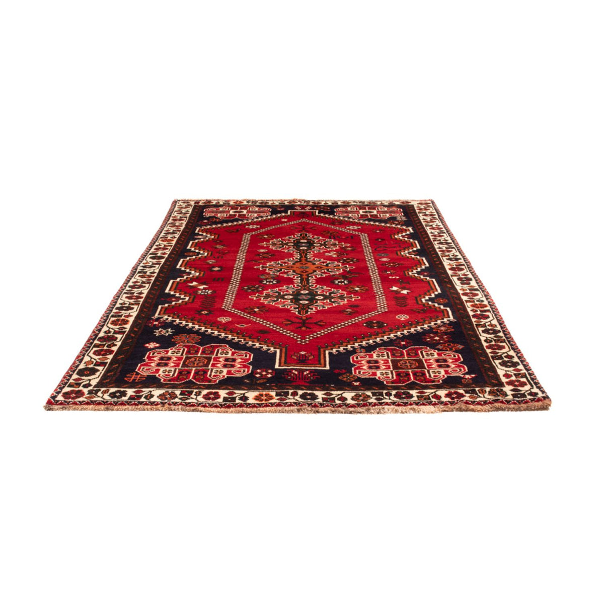 Tapis persan - Nomadic - 257 x 162 cm - rouge