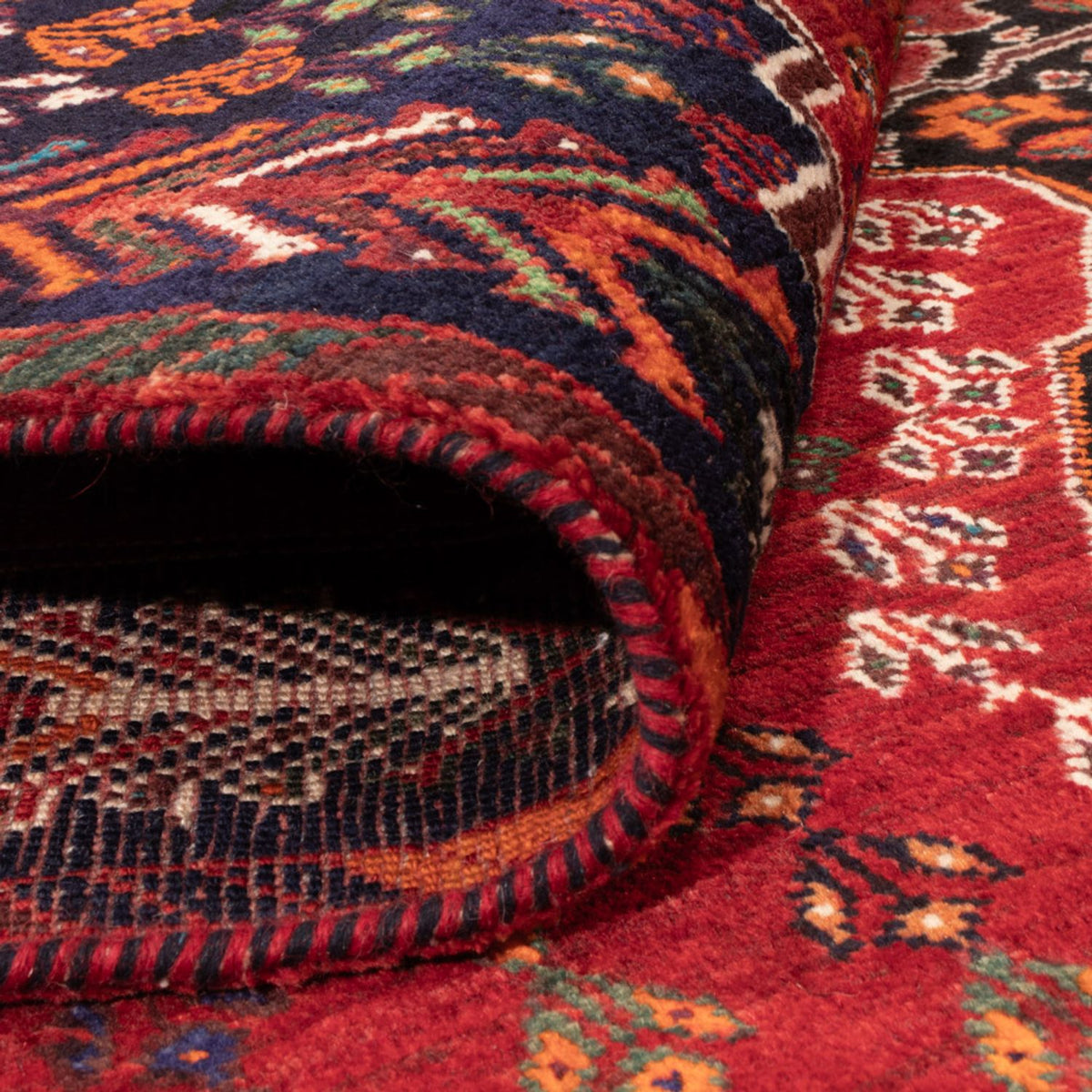 Tapis persan - Nomadic - 211 x 155 cm - rouge