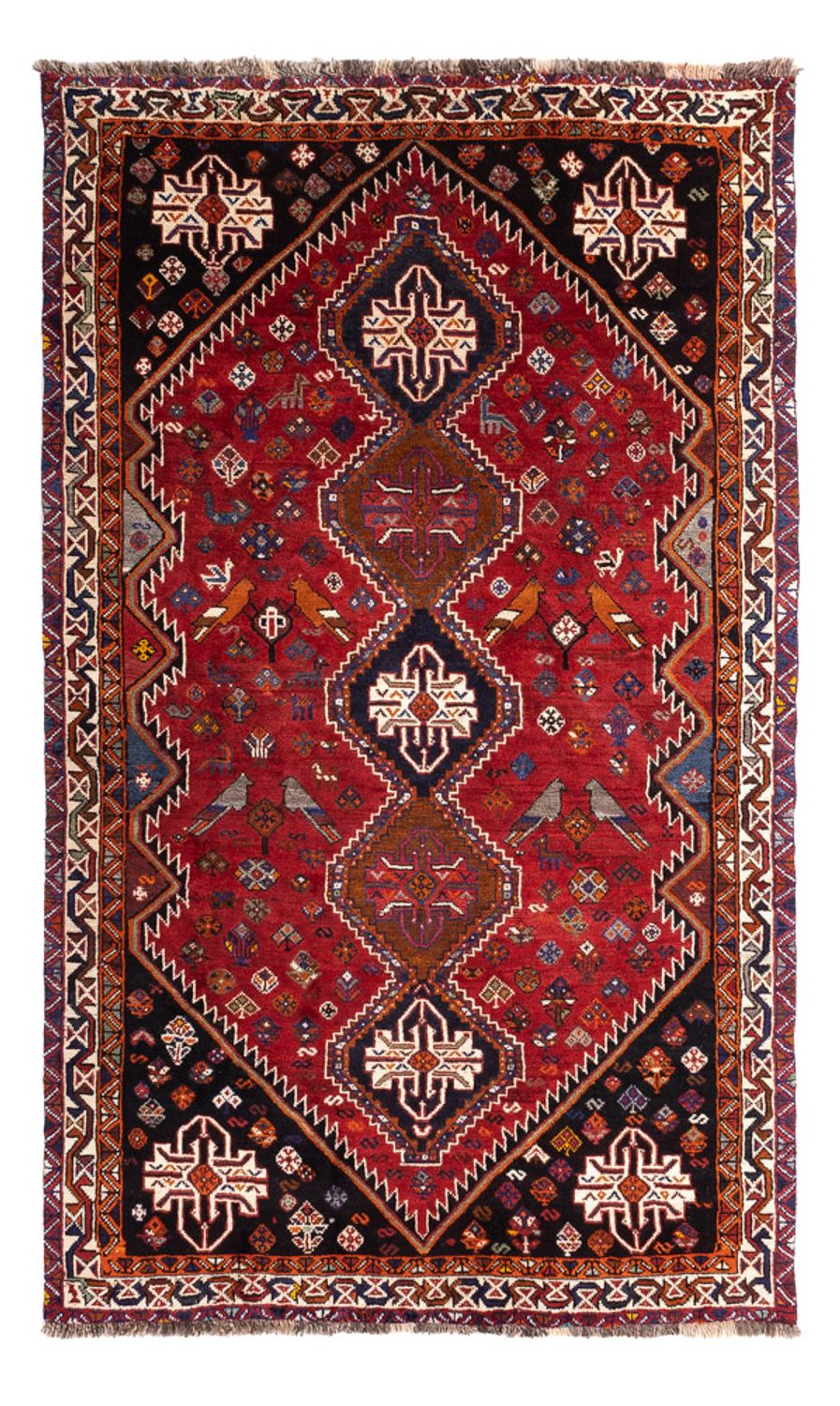 Tapis persan - Nomadic - 259 x 162 cm - rouge