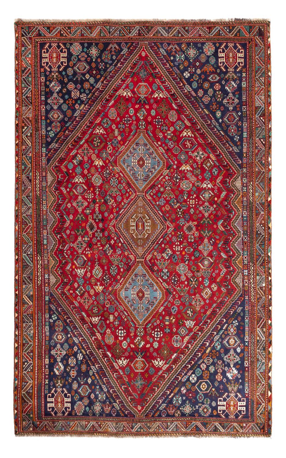 Tapis persan - Nomadic - 331 x 215 cm - rouge