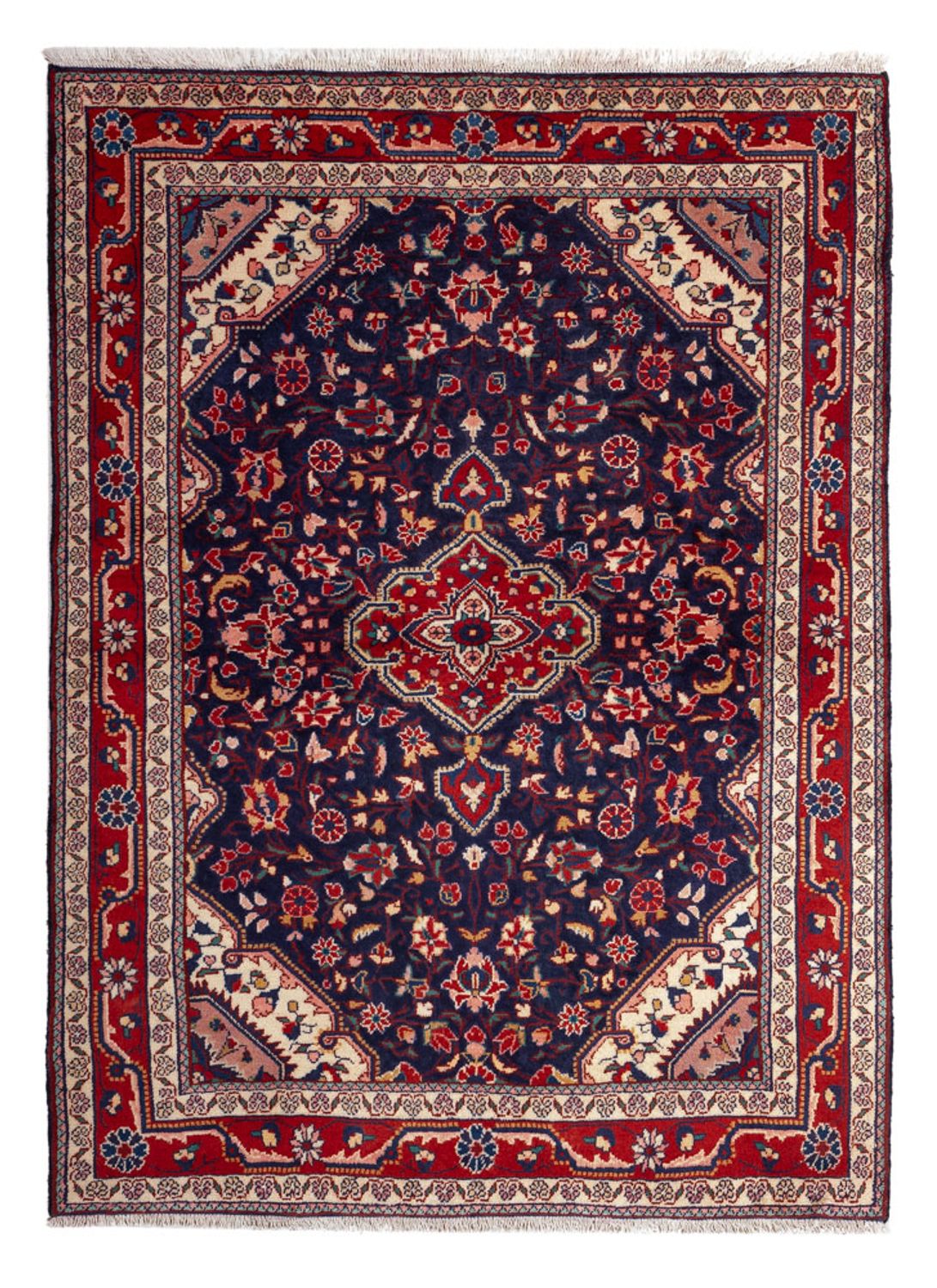 Tapis persan - Nomadic - 165 x 115 cm - bleu foncé