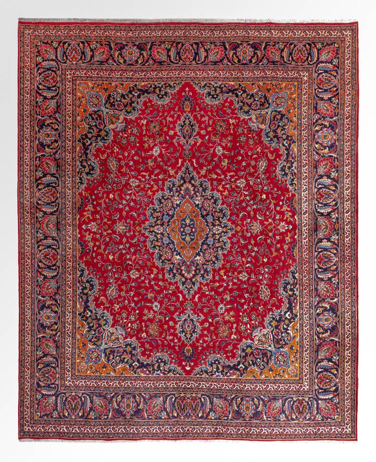 Tapis persan - Classique carré  - 346 x 303 cm - rouge
