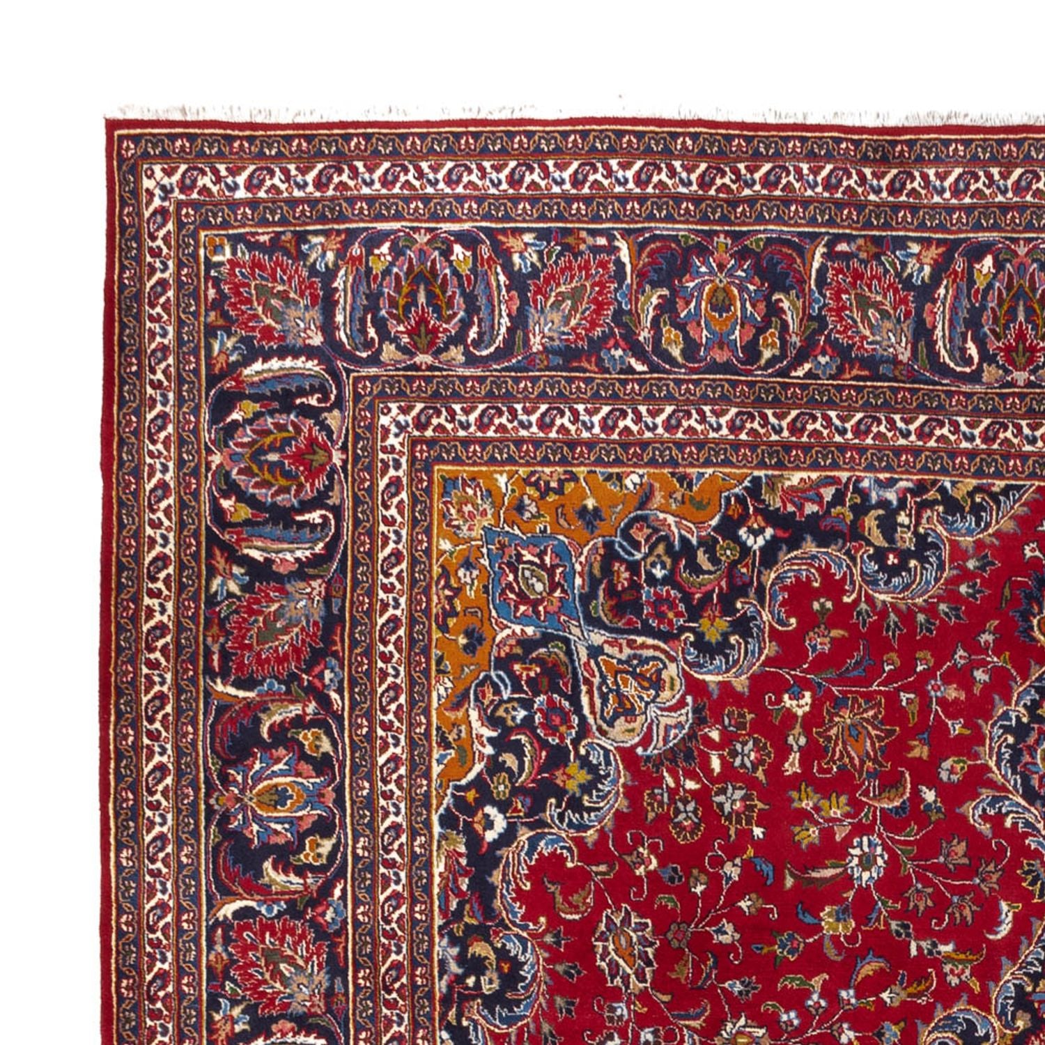 Tapis persan - Classique carré  - 346 x 303 cm - rouge