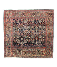 Tapis persan - Bidjar carré  - 197 x 187 cm - bleu