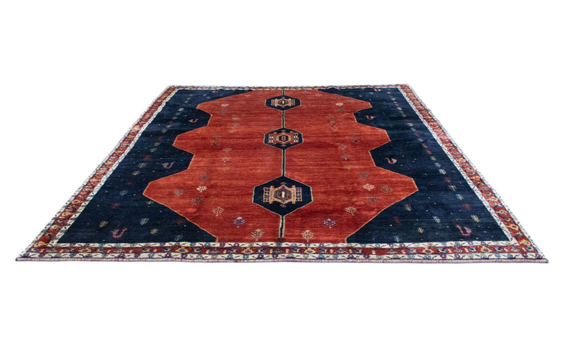 Tapis persan - Nomadic - 292 x 259 cm - bleu