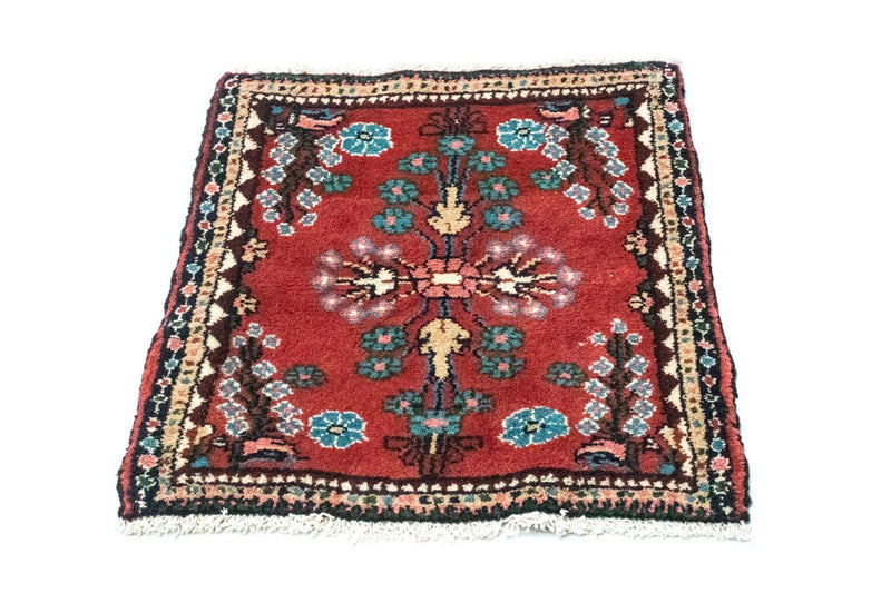 Tapis persan - Nomadic - 60 x 55 cm - rouge