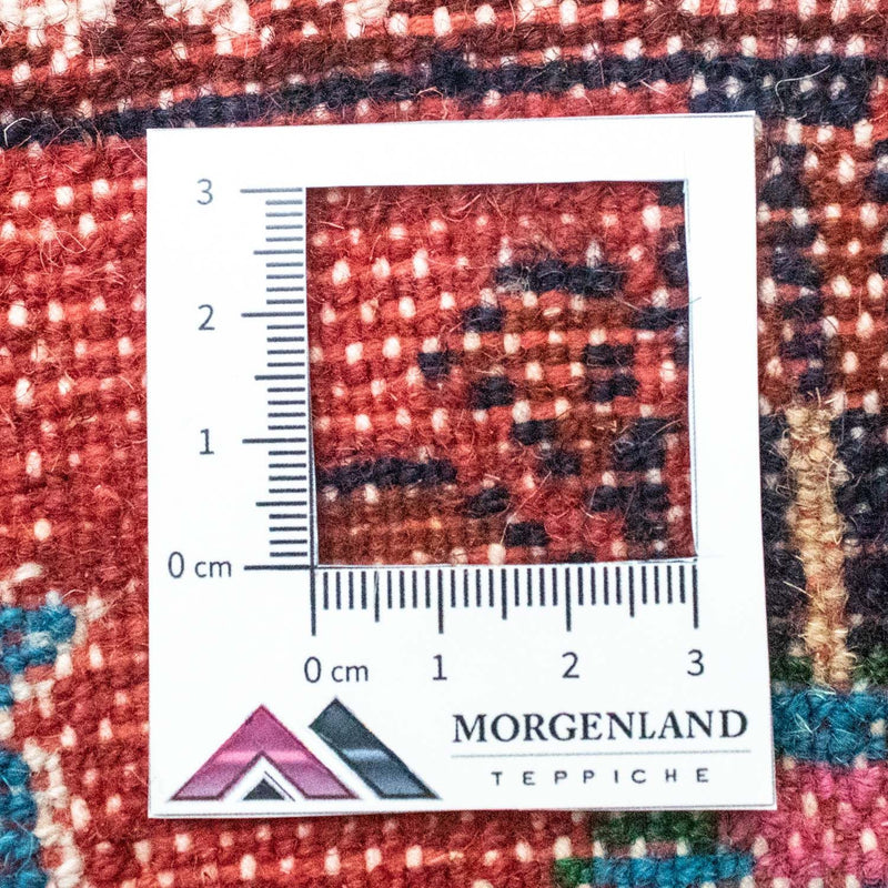 Tapis persan - Nomadic - 60 x 55 cm - rouge