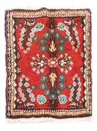 Tapis persan - Nomadic - 60 x 50 cm - rouge