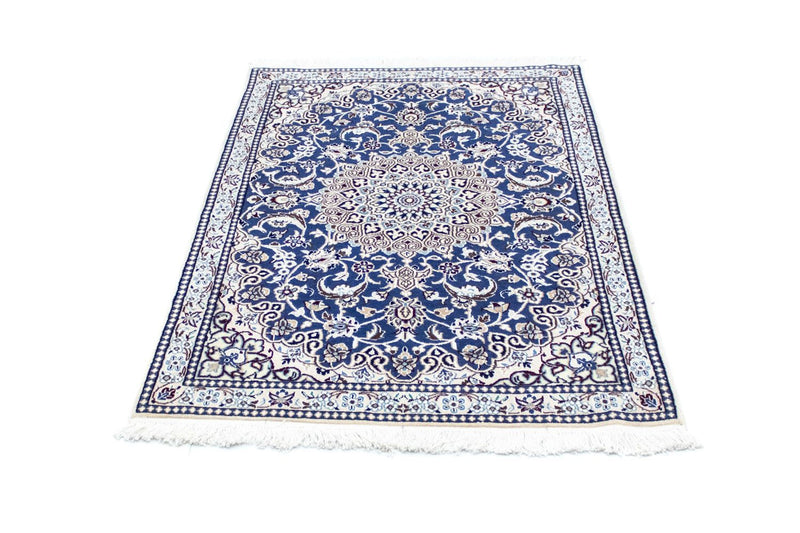 Tapis persan - Nain - 135 x 89 cm - bleu