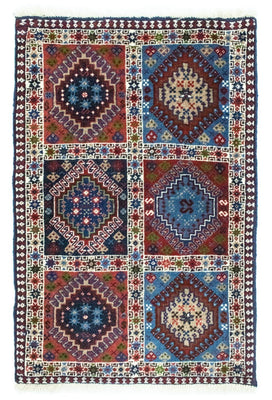 Tapis persan - Nomadic - 90 x 60 cm - multicolore