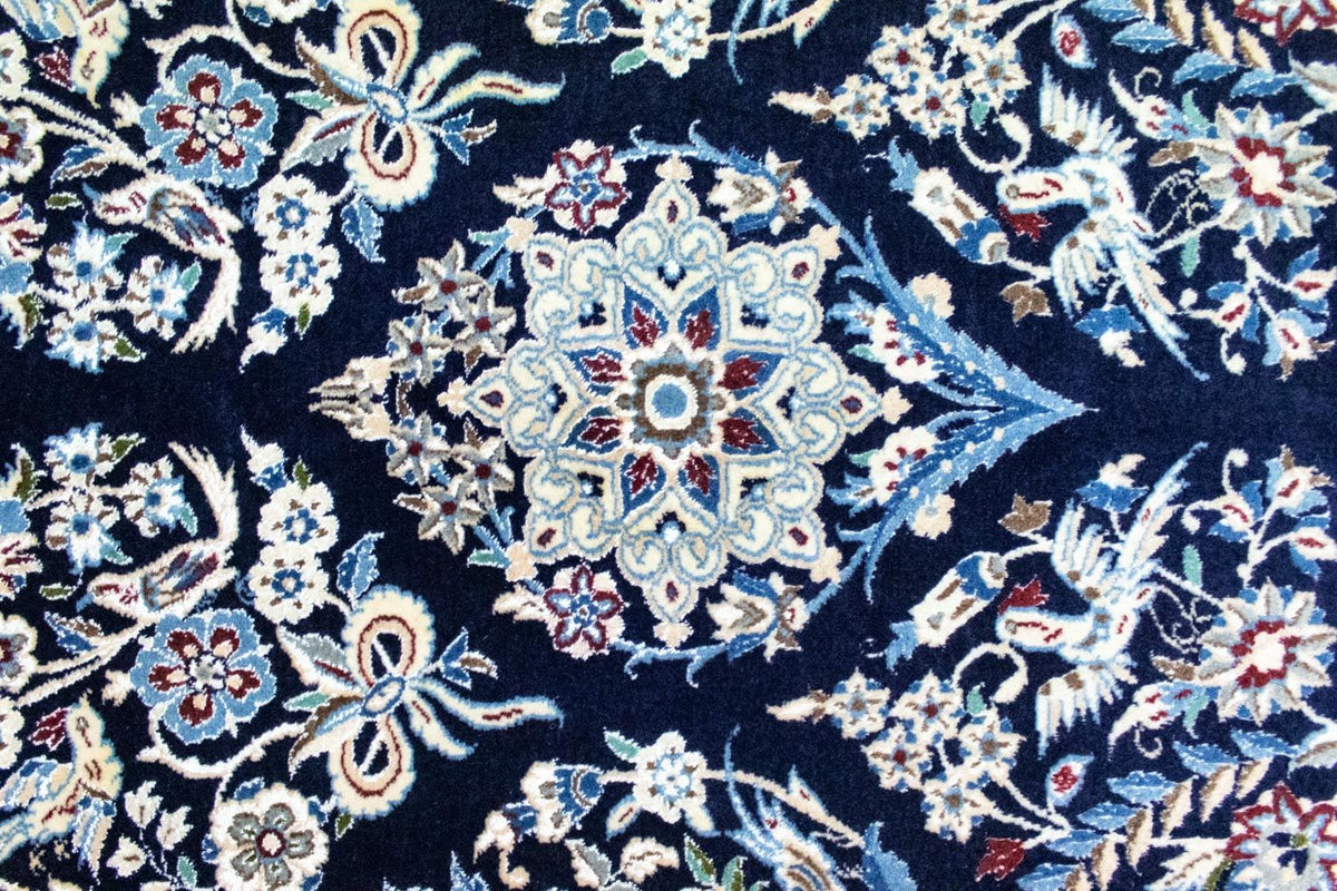 Tapis persan - Nain - Royal - 342 x 250 cm - bleu foncé