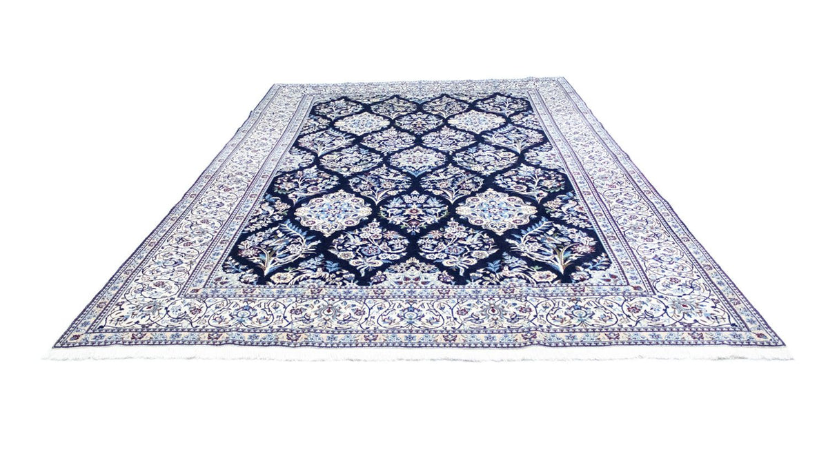 Tapis persan - Nain - Royal - 342 x 250 cm - bleu foncé