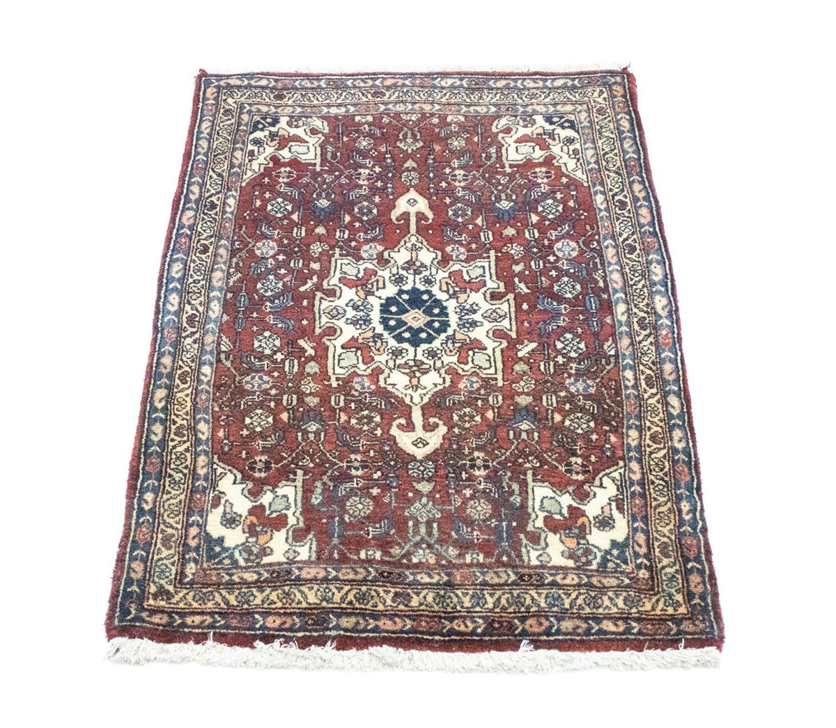Tapis persan - Bidjar - 101 x 68 cm - rouge